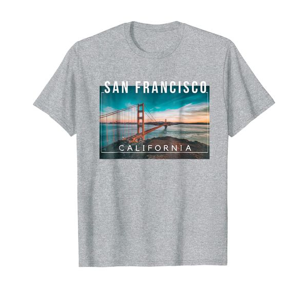 

san francisco california golden gate frisco san fran - tee, White;black