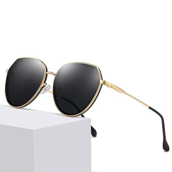 

2021 men sunglasses female polarized sunglass men's sun women vintage male polygonal ladies uv400 glasses luxury eyewear new iosag, White;black
