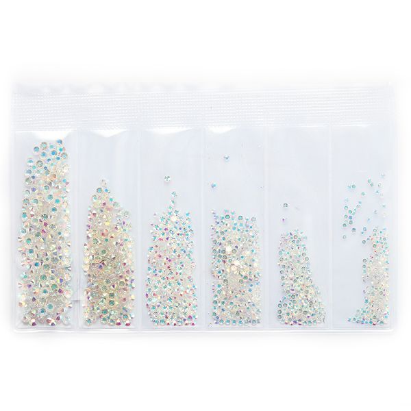 

1 pack bling shiny rhinestone manicure accessories multi-size glass nail rhinestones for nails manicure art tool, Silver;gold