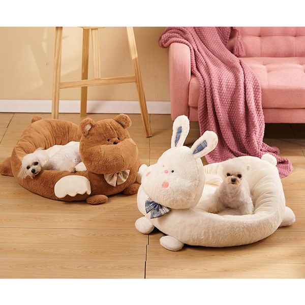 

cat beds & furniture cute styling pet bed warm in autumn winter creative dog kennel for small medium removable washable teddy nest