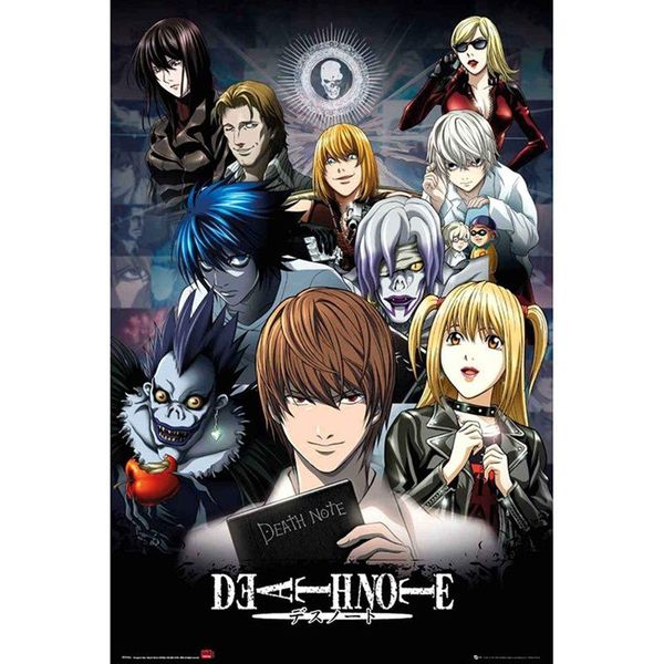 

wall stickers japanse anime death note poster silk scroll painting print posters home decoration