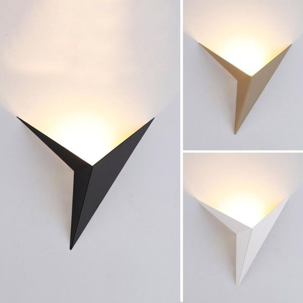 

creative wrought iron art shaped triangle accent led wall lamp simple bedroom study l room bedside led mirror lamp