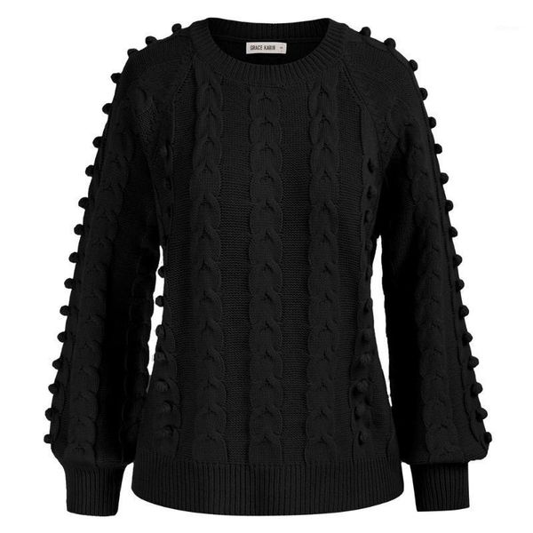 

women's sweaters vintage women pullover solid knit jumpers cable knitted sweater loose fit long raglan sleeve knitwear, White;black