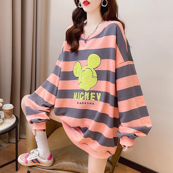 

2021 autumn korean coat cartoon heavy industry bead embroidered stripe thin women's sweater, Black