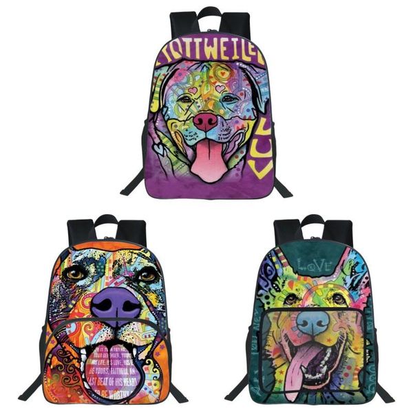 

backpack fashion 3d printing animal dog kids school children shoulder bag boys schoolbag for girls bags students