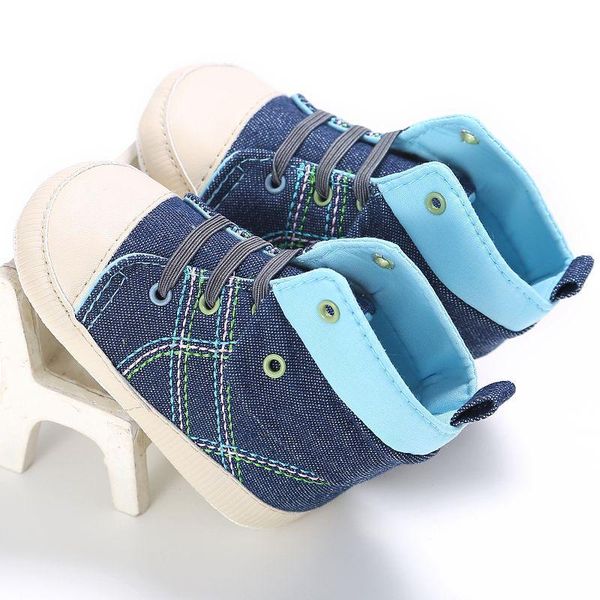 

first walkers toddler infant baby boys canvas shoes sneaker soft bottom 0-18 months