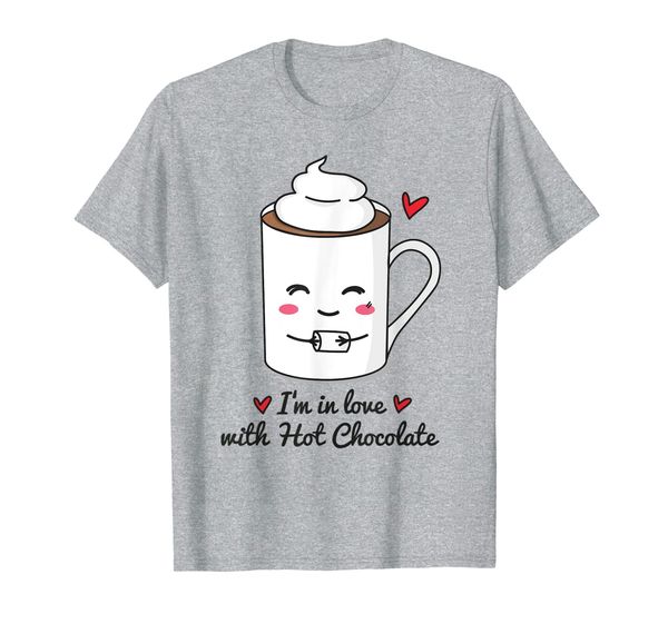 

cocoa kawaii t-shirt | mug in love with marshmallows, White;black