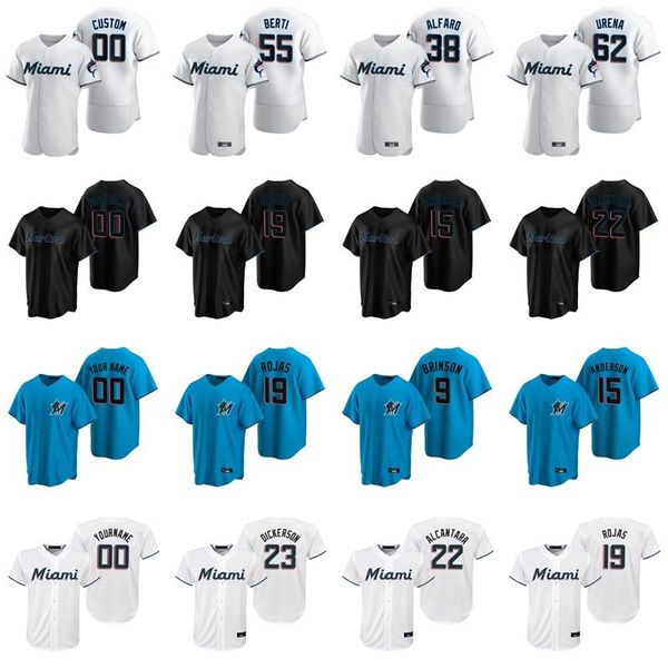 

2020 men women kids florida jose fernandez jersey 15 brian anderson 14 martin prado brandon kintzler miguel rojas corey dickerson baseball, Blue;black