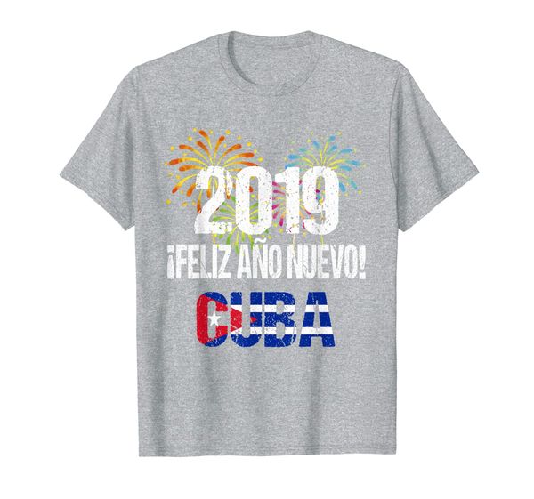 

happy new year tshirt cuba, White;black