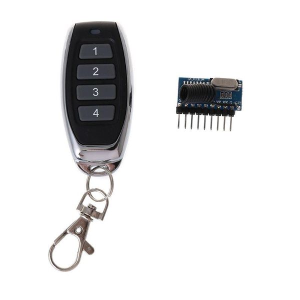 

remote controlers ak-b19 4 button keys wireless control 315/433 mhz learning code controller with led light module receiver
