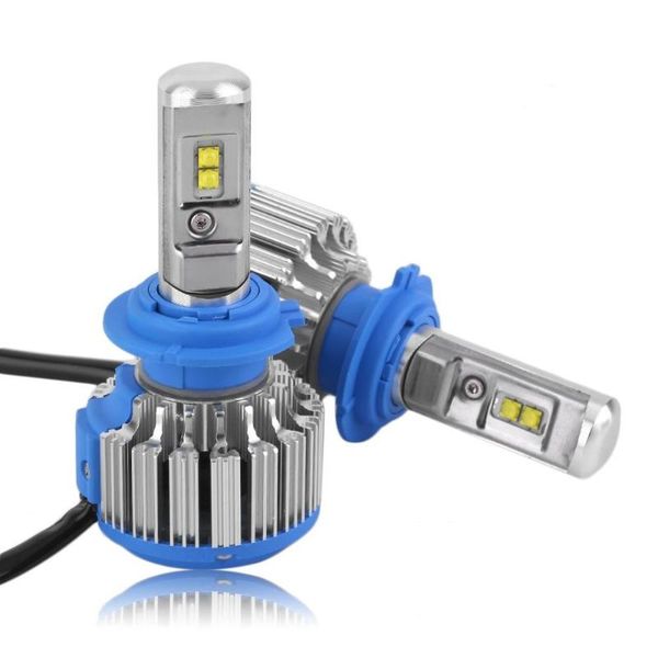 

car headlights h7 high power light headlight 2pcs front lamp 7000lm 6000k blue led selling
