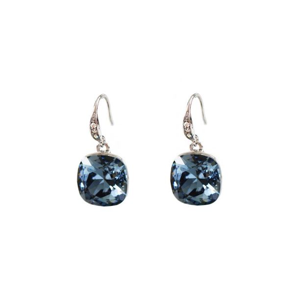 

lanflora fashion simple women crystal earrings classic women earrings foreign trade bulk wholesale, Silver
