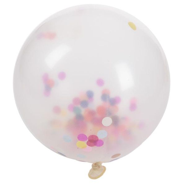 

party decoration 12 inch rainbow bright confetti balloons for (pack of 12)