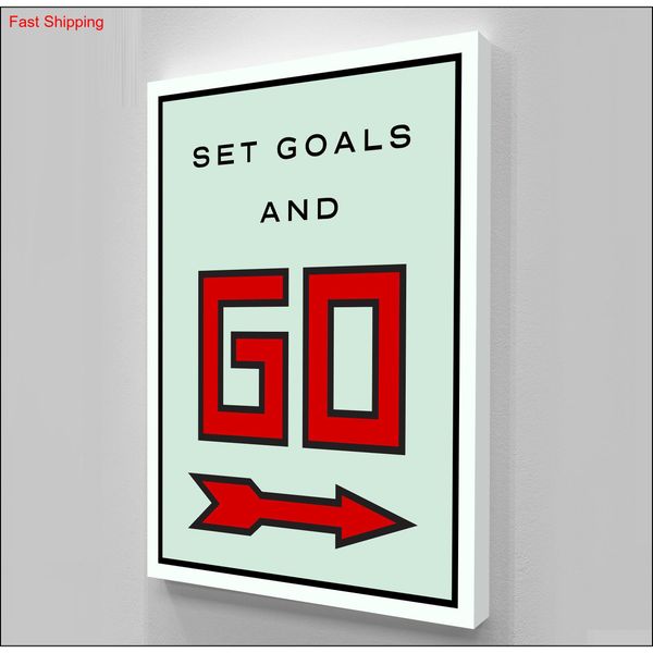 

unframed/alec monopoly "go",hd canvas print home decor wall art painting,offic qylbca bwkf