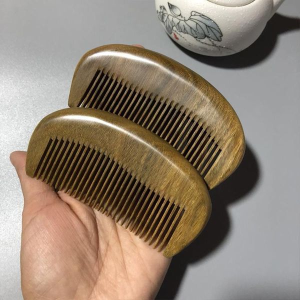 

hair brushes green sandalwood comb gift wooden accessories barber, Silver