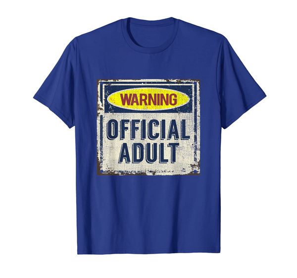 

warning official t shirt - funny 18th birthday gift, White;black