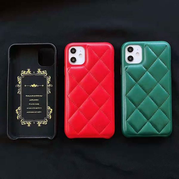 

fashion deluxe phone case for iphone 12 11 12pro 11pro x xsmax xr 8 7 plus fashion lambskin leather designer phone cover for iphone 11