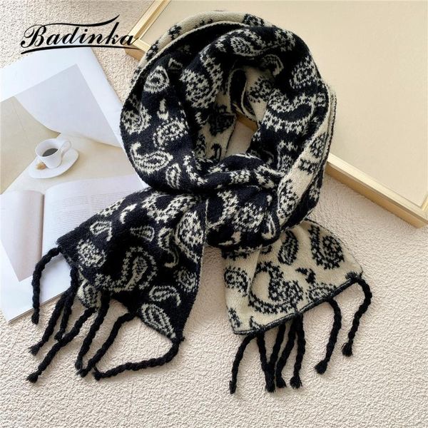 

scarves 2021 designer women's autumn long fringe pashmina cashmere scarf shawl women winter warm wool blanket scarfs for ladies, Blue;gray