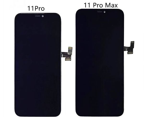 100% testado painéis de toque pantalla lcd display tela digitador conjunto para iphone 11 11pro promax não