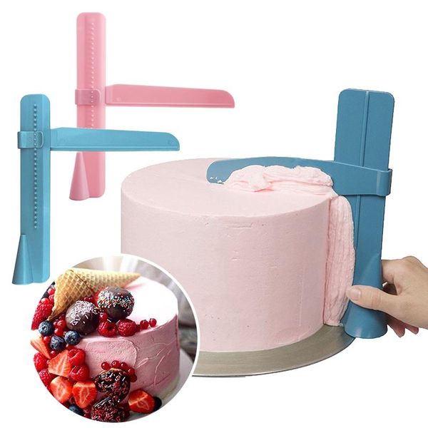 

baking & pastry tools adjustable cake scraper fondant spatulas cream edge smoother decorating diy bakeware kitchen accessories