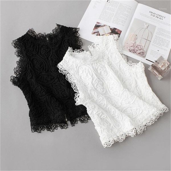 

fashion spring big size women short vest solid lace tank summer outfits lady sleeveles girl slim tanks bottomings 1343 camisoles &, Black;white