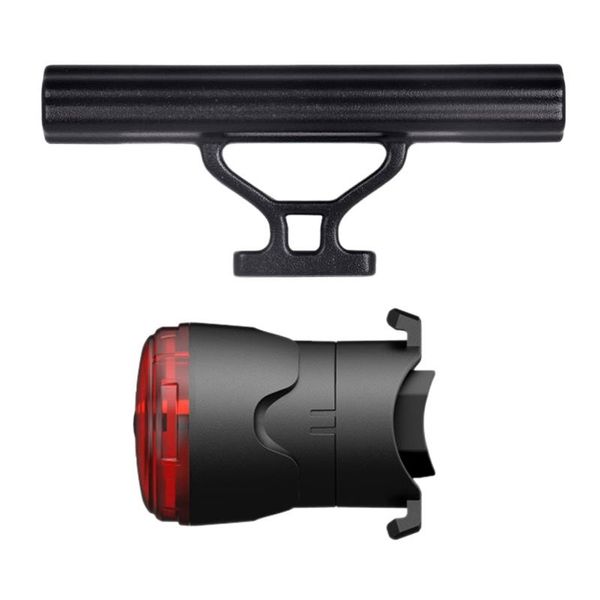 

bike lights 1 set bicycle stem extended bracket headlight mount & pcs tail light usb rechargeable rear