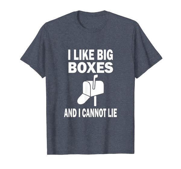 

funny postman i like big boxes and i cannot lie shirts, White;black
