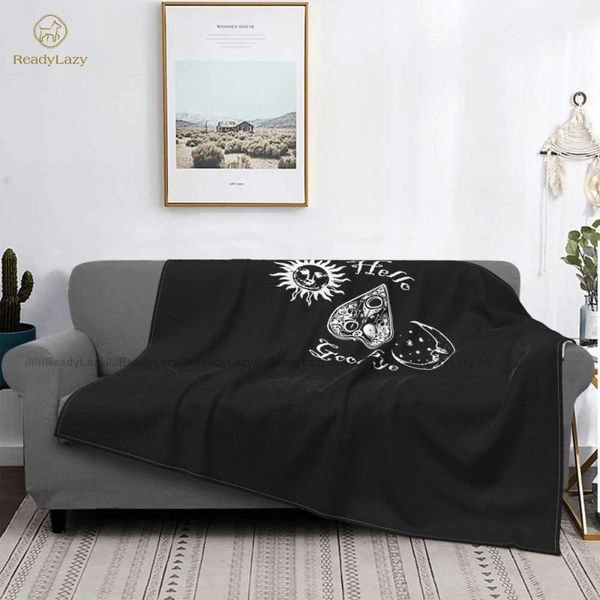 

blankets ouija blanket fleece sofa soft fashion colorful bedspread