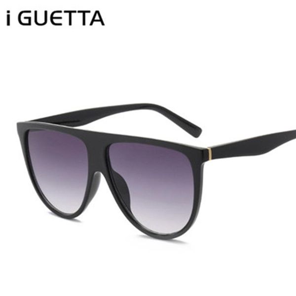 

sunglasses iguetta half round clear women 2021 sun glasses retro siamese frame designer lentes de sol mujer uv400 iyjb289, White;black