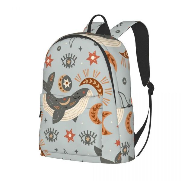 

backpack celestial whale moon eye sun 2021 bag fashion travel school shoulder