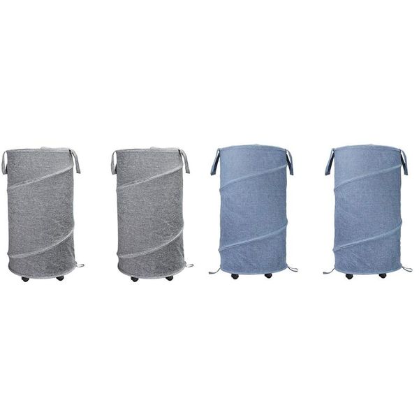 

handy collapsible laundry basket with wheels foldable hamper up storage container/organizer,woven laundry basket