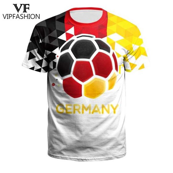

vip fashion european championship euro 2021 3d printing casual germany team football jerseys sport tee t-shirts, Gray