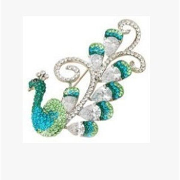 

more color diamond phoenix men women's chest brooch ( 75mm*40mm ) (xgspc, Gray