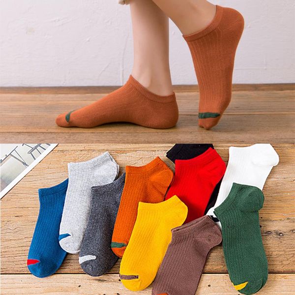 

men's socks solid cotton short casual breatheable anti-bacterial man ankle sock shallow mouth men sports, Black
