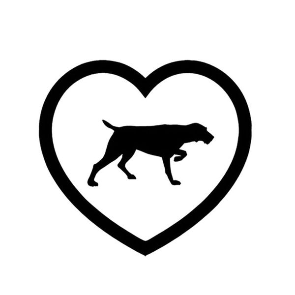 

13*12cm weimar dogs love car sticker decals dog pet animals auto body stickers and decals ct-813