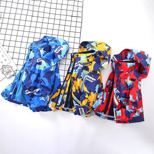 

coat baby trench winter suit for children windbreaker girls waterproof mountaineering outerwear boys demi-season jacket, Blue;gray