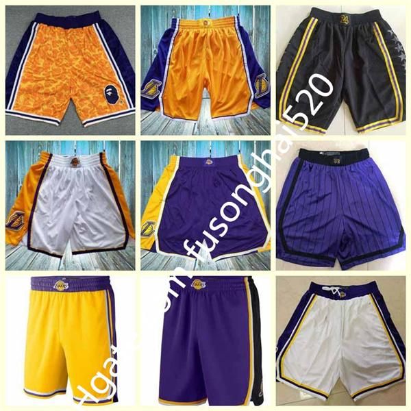 

2021 new fashion men 23 james 3 davis vintage bryant yellow purple black blue shorts breathable pants sweatpants classic short fast delivery