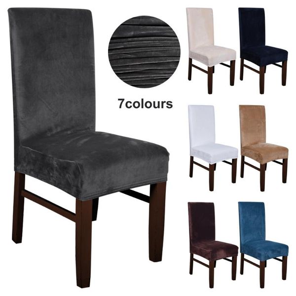 

chair covers elastic kitchen wedding party banquet pile fabric cover seat slipcover