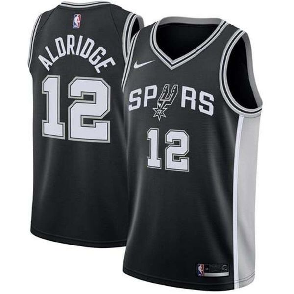 

2020 322's lamarcus aldridge #12 black basketball jersey