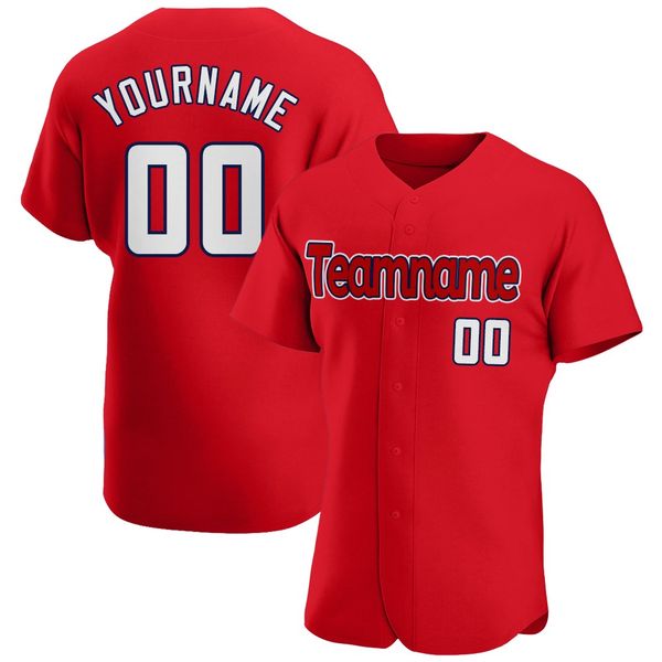 

custom red white-navy-98789 authentic baseball jersey, Blue;black
