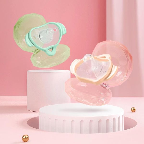 

pacifiers# 1pcs soft tear-resistant liquid silicone baby soother pacifer cute cartoon breathable infant care