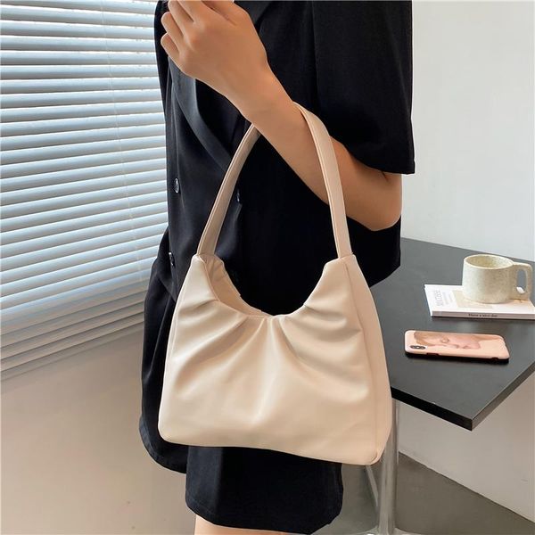 

evening bags 2021 summer style fold shoulder fashion lady brand design underarm bag pu leather all-match handbags purse