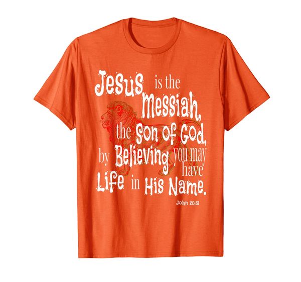 

john 20:31 wild vbs jesus is messiah t-shirt, White;black