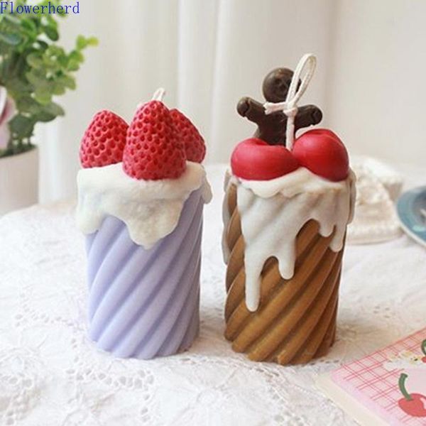 

craft tools diy handmade candle mold rotating cylindrical scented plastic acrylic making kit resin fondant cake