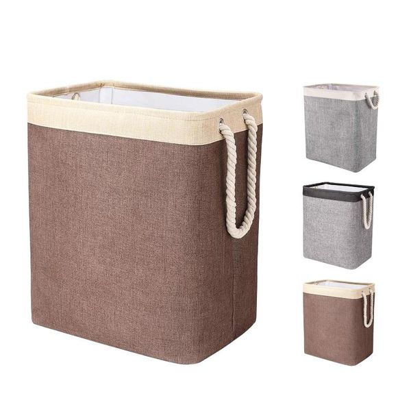 

65l collapsible large capacity dirty clothes laundry basket toy storage box bin with handles household sundries organizer
