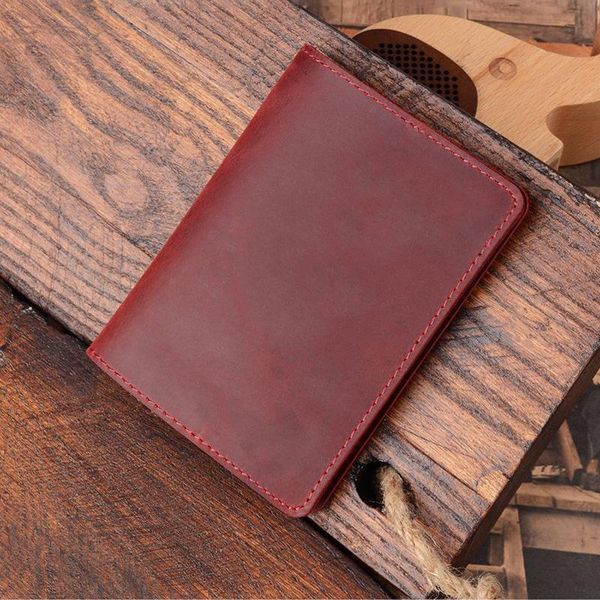 

party favor whosale genuine leather passport cover vacancy blank business plain holder
