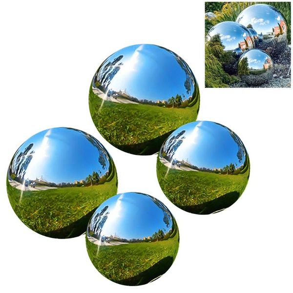 

novelty items gazing ball garden sphere mirror polished hollow reflective stainless steel home ornament decoration