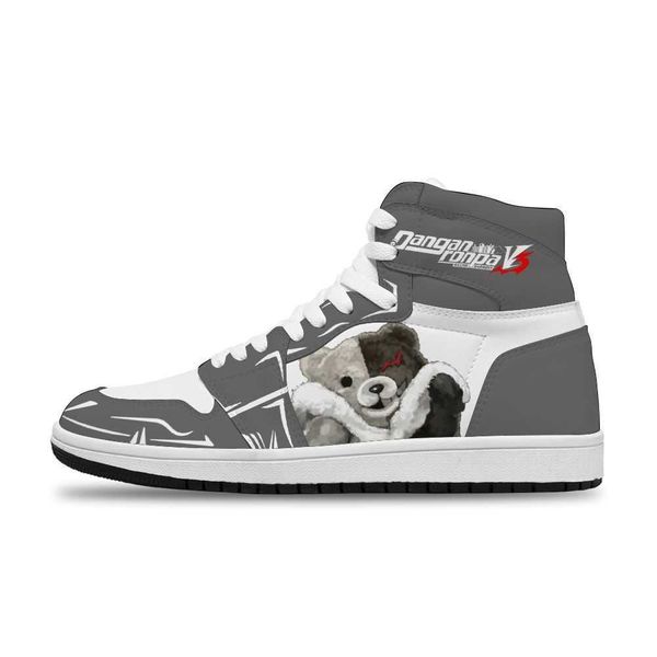 

2021 japanese anime danganronpa diy customized running non-slip leisure shoes for teenagers fashion sneakersztye