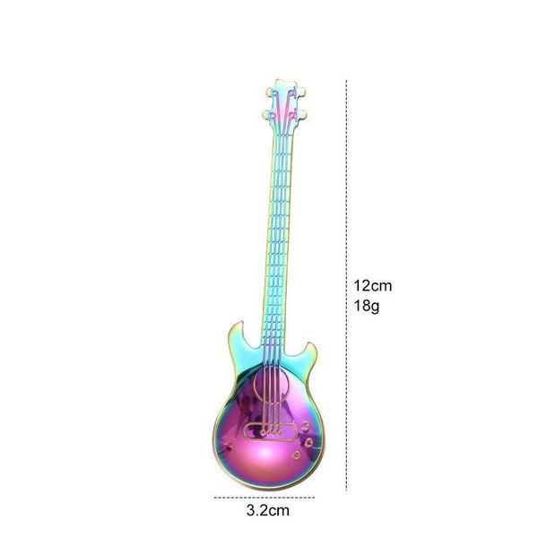 

stainless steel guitar bass spoon musical instruments coffee mixing spoons home kitchen dining flatware stirring jllzbg insyard