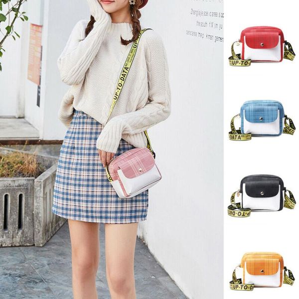 

shopping bags casual crossbody for women letter strap handbag female leather shoulder bag pack tote ladies portable zipper messenger